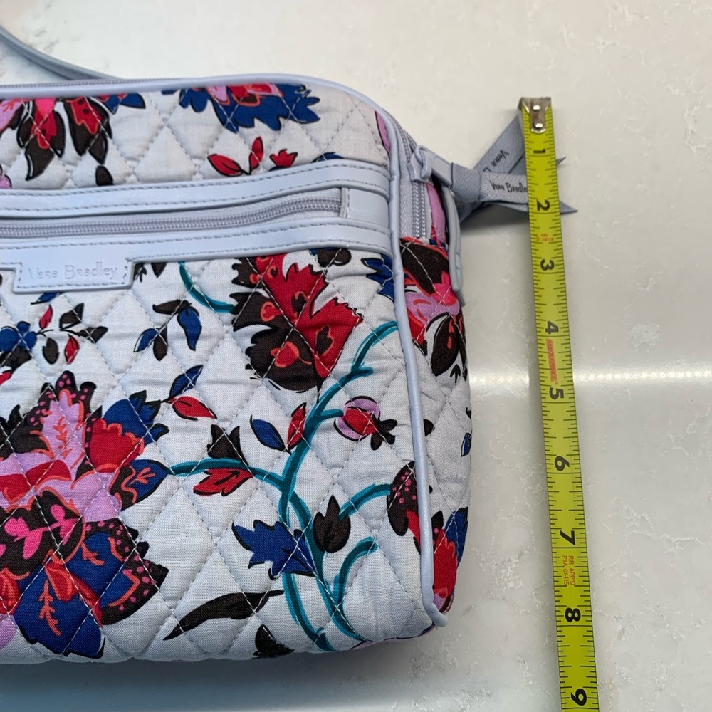 NEW Vera Bradley Quilted Lavender Vineyard Floral Faux Leather Bag - Picture 10 of 11